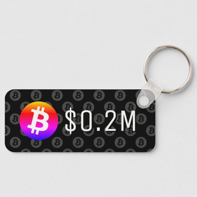 Llavero Bitcoin $0.2 millones ($200 mil) Un millón (Anverso)