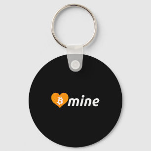 Llavero Bitcoin B Minar Criptomoneda Día de San Valentín B