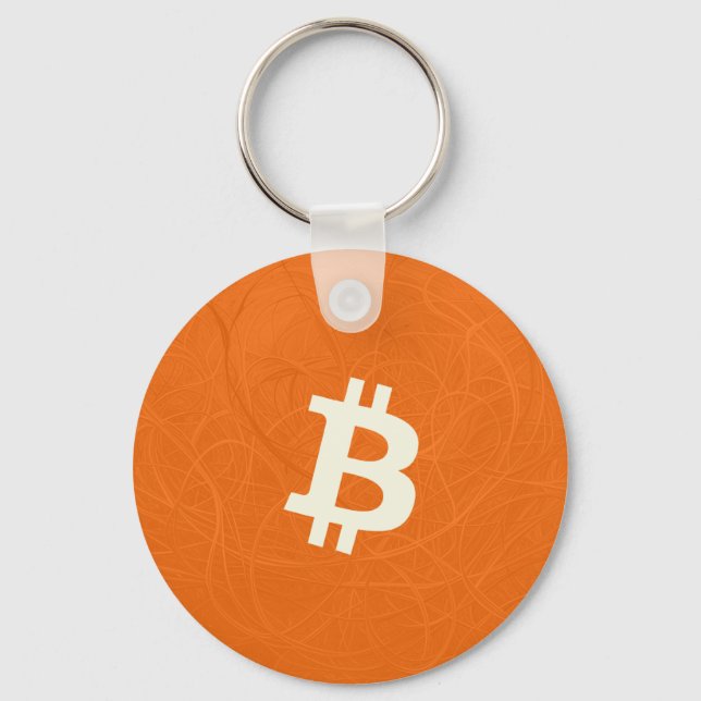 Llavero Bitcoin Classic Naranja (Neurona) (Anverso)