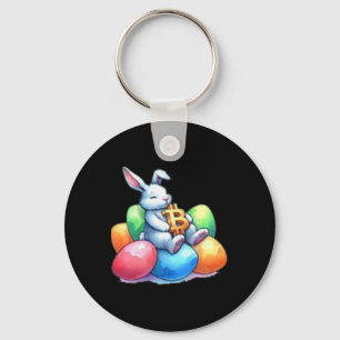 Llavero Bitcoin Conejo de Pascua Pequeño Huevos Sutiles Pe
