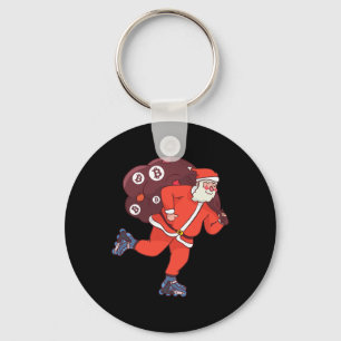 Llavero Bitcoin Santa Claus Cryptocurrency Santa Crypto In