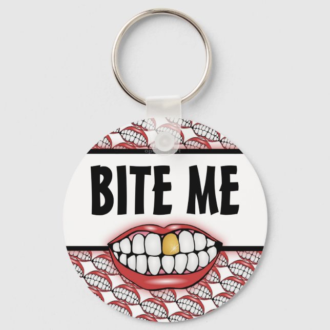 Llavero Bite Me Keychain (Anverso)