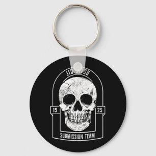 Llavero BJJ Cráneo - Jiu Jitsu Brasileño MMA