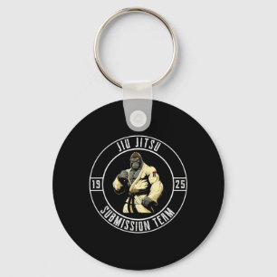 Llavero BJJ MMA Gorila - Divertido Jiu Jitsu Brasileño
