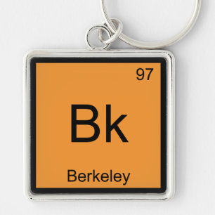 Llavero Bk - Símbolo de Elemento de Química de Berkeley Ca