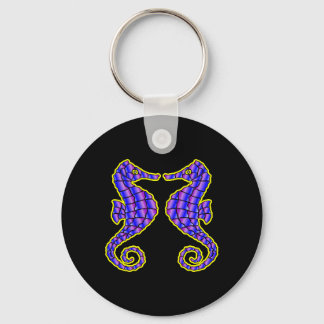 Llavero Black 2 Seahorses