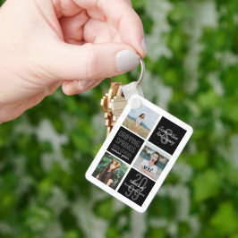 Llavero Black 4-Photo Fun Boxes Clase Año Keychain