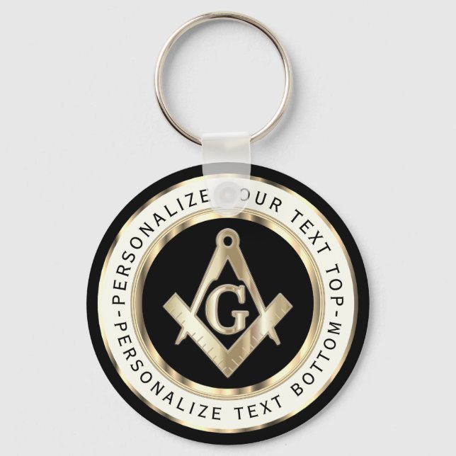 Llavero Black and Gold Mason - Personalizar (Anverso)