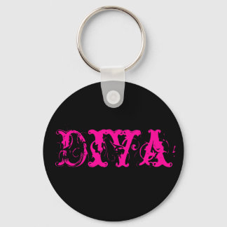 Llavero Black and Pink Diva keychain