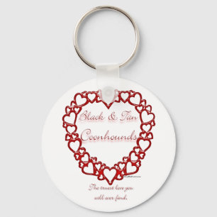 Llavero Black and Tan Coonhound True Love - Keychain