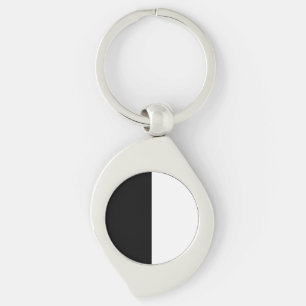 Llavero Black And White Half and Half graphic