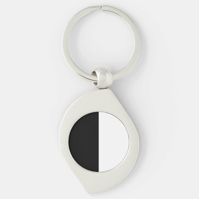 Llavero Black And White Half and Half graphic (Anverso)