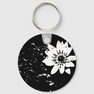 Llavero Black and White Lotus