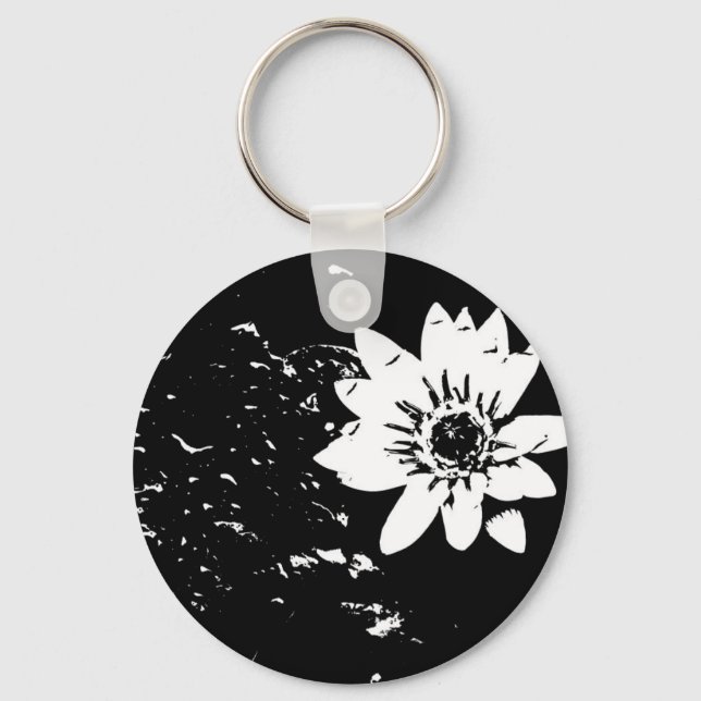 Llavero Black and White Lotus (Anverso)