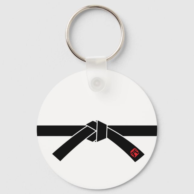 Llavero Black Belt, Martial Arts 黒帯, 武道 (Anverso)