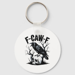 Llavero Black Crow, F-caw-f Funny Black Bird