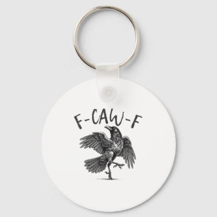Llavero Black Crow, F-caw-f Funny Black Bird
