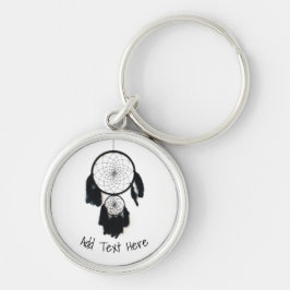 Llavero Black Dreamcatcher sobre fondo blanco