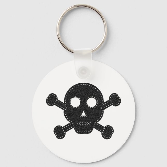 Llavero Black Felt Skull (Anverso)