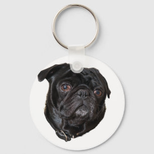 Llavero Black Funny Pug