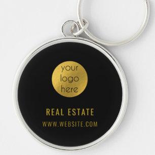 Llavero Black Gold Professional Real Estate Agent Business