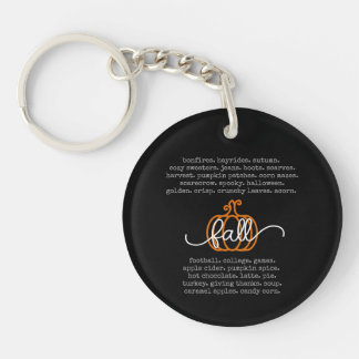 Llavero Black Hello Fall Definition Wormpkin Autumn