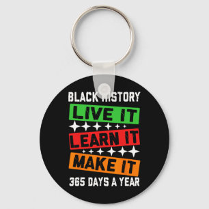 Llavero Black History Month 2025 Live It Learn It Make
