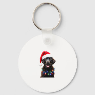 Llavero Black Lab Labrador Árbol de Navidad Luz Pajama Per