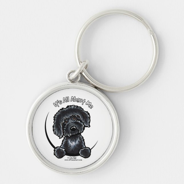 Llavero Black Labradoodle IAAM (Frente)