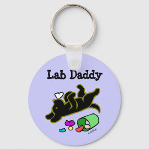 Llavero Black Labrador Daddy