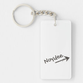 Llavero Black Lettering and Arrow on your