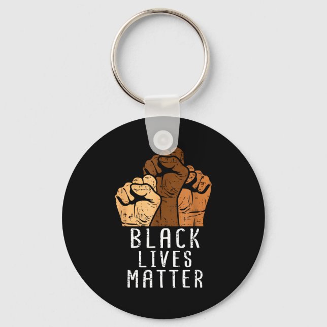 Llavero Black Lives Blm Human Rights Black History Month  (Anverso)