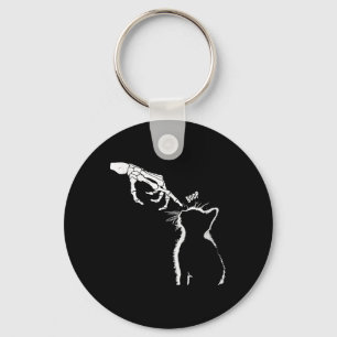 Llavero Black Lover Skeleton Hand Boop Funny Halloween 200