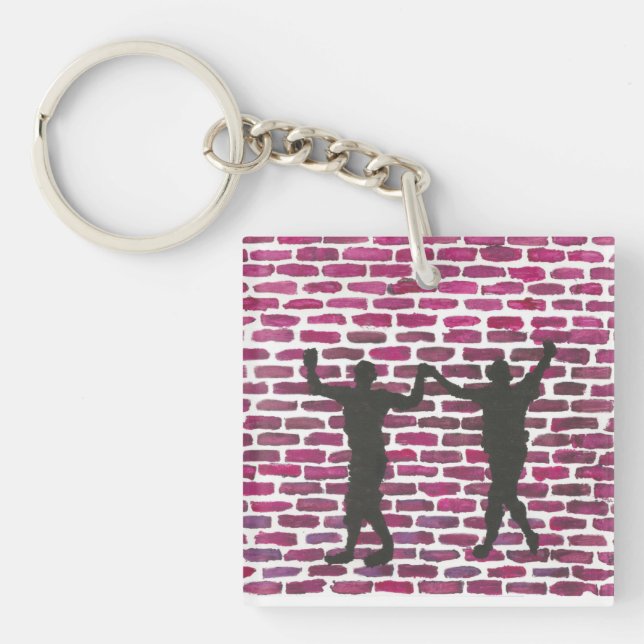 Llavero Black Magic Hollyhock by Yeshaya Dank Wood Wall Ar (Frente)