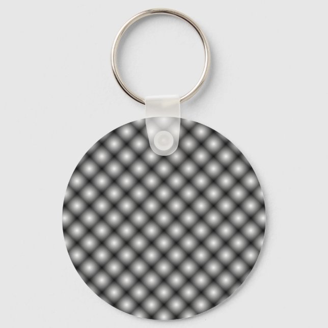 Llavero Black Mesh White Balls Moire de Kenneth Yoncich (Anverso)