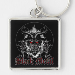 Llavero Black Metalizado Baphomet