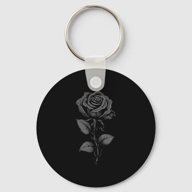 Llavero Black Rose Graphic Premium Tri-blend  (Anverso)