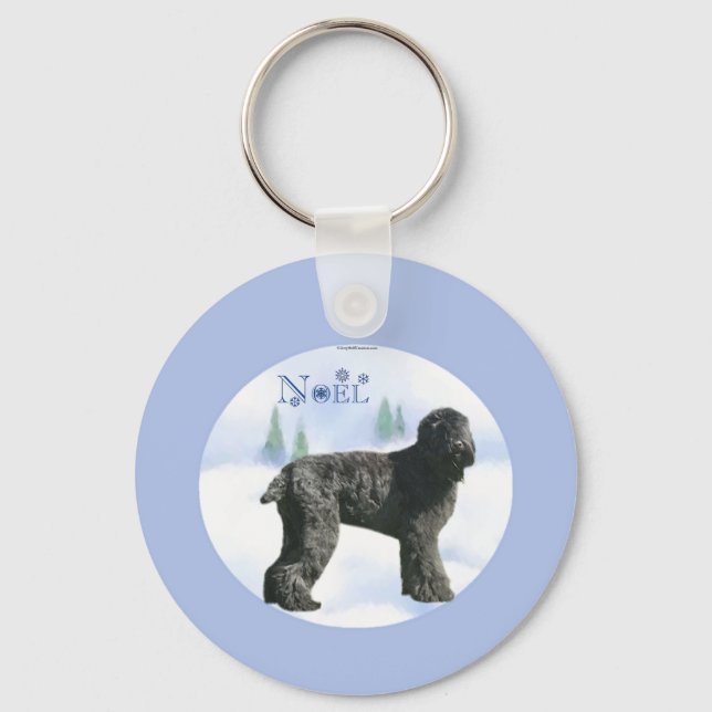 Llavero Black Russian Terrier Noel (Anverso)