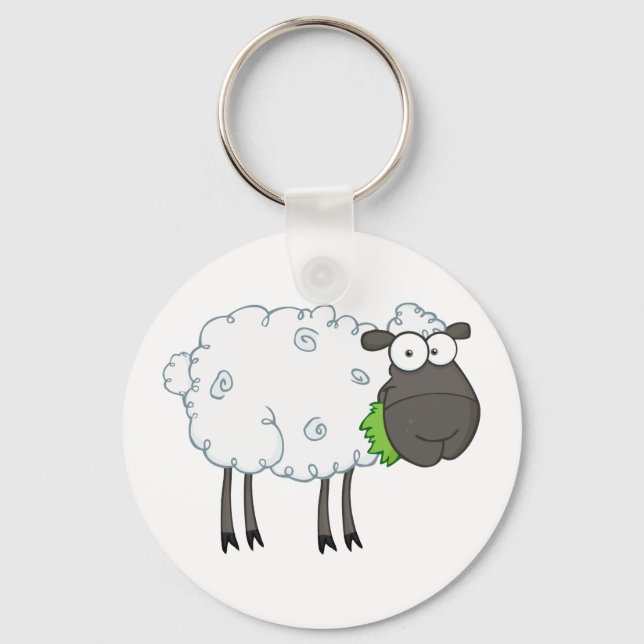 Llavero Black Sheep Cartoon Character (Anverso)