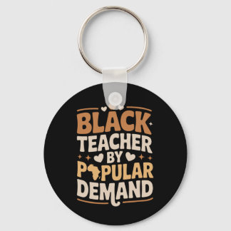 Llavero Black Teacher By Popular Demand, Afro African Teac