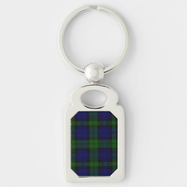Llavero Black Watch Tartan Blue Green Plage (Anverso)
