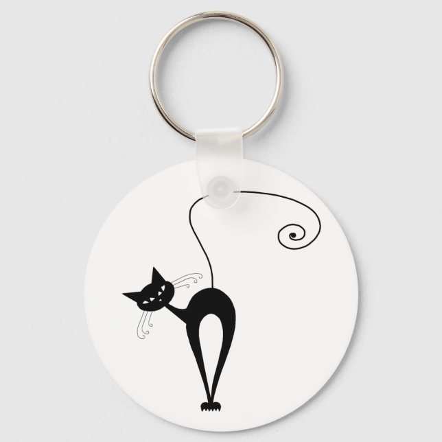 Llavero Black Whimsy Kitty 3 (Anverso)