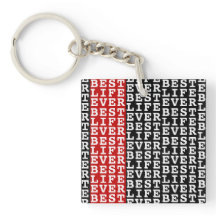 Black White Best Life ever Red Stripe Personalizad