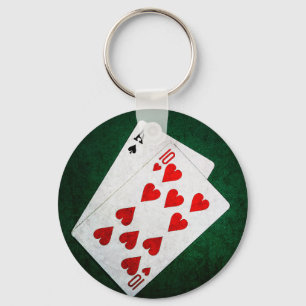 Llavero Blackjack 21 point - Ace, Ten