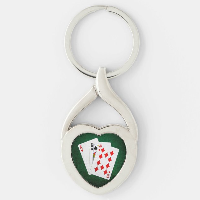 Llavero Blackjack 21 punto - As, Rey, Diez (Anverso)