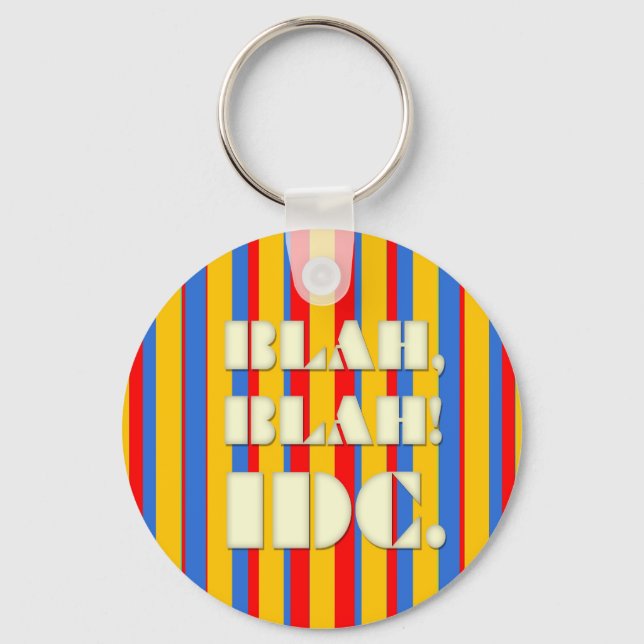 Llavero ¡BLAH, BLAH! Keychain IDC (Anverso)