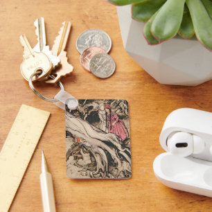 Llavero Blancanieves y Rosa Roja por Arthur Rackham