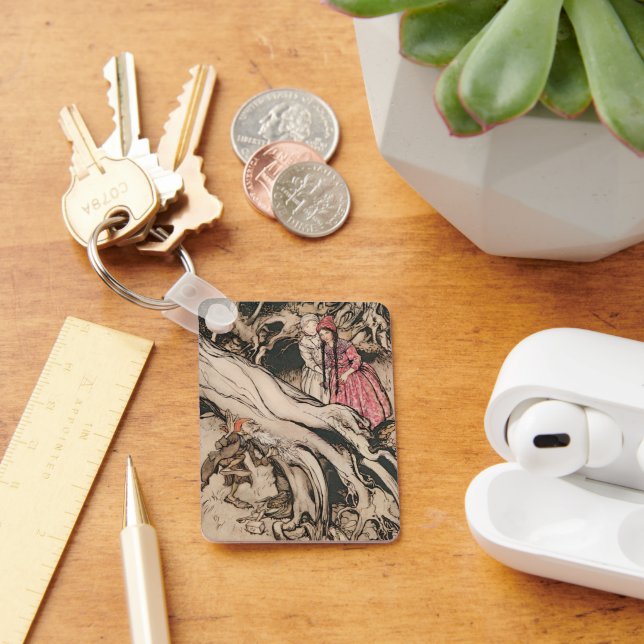 Llavero Blancanieves y Rosa Roja por Arthur Rackham (Escritorio )