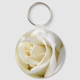 Llavero Blanco color de rosa