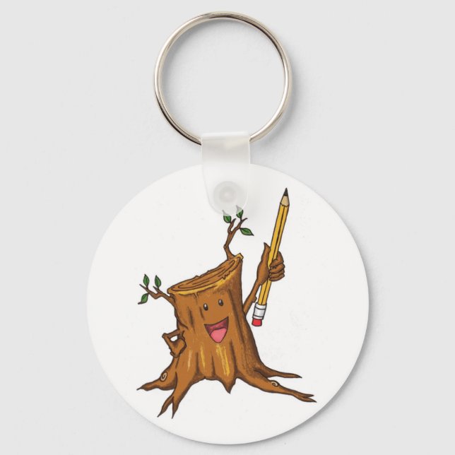 Llavero Blanco de la cadena de claves obstruida (Anverso)